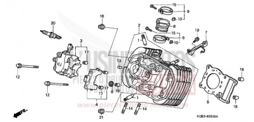 CYLINDER HEAD (FRONT) VT125CX de 1999